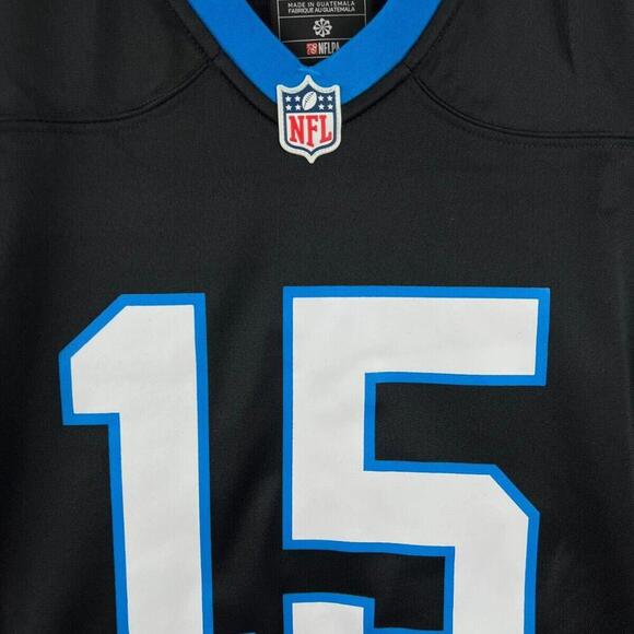 New Women's Nike #15 Jonathan Mingo Black Carolina Panthers Game Jersey Size M - Picture 7 of 8